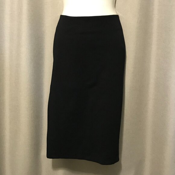 Ralph Lauren Classic Black Pencil Skirt with Back Zip Feature - Size S - Picture 1 of 9